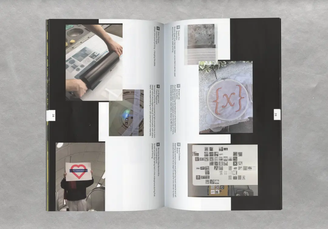 Kingston BA Graphic Design course booklet, 2024 — page 2.